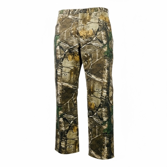 Mens Wrangler Pro Gear Realtree Camo Pants W38xL31 Hardwoods Hunting Waking - Picture 6 of 12